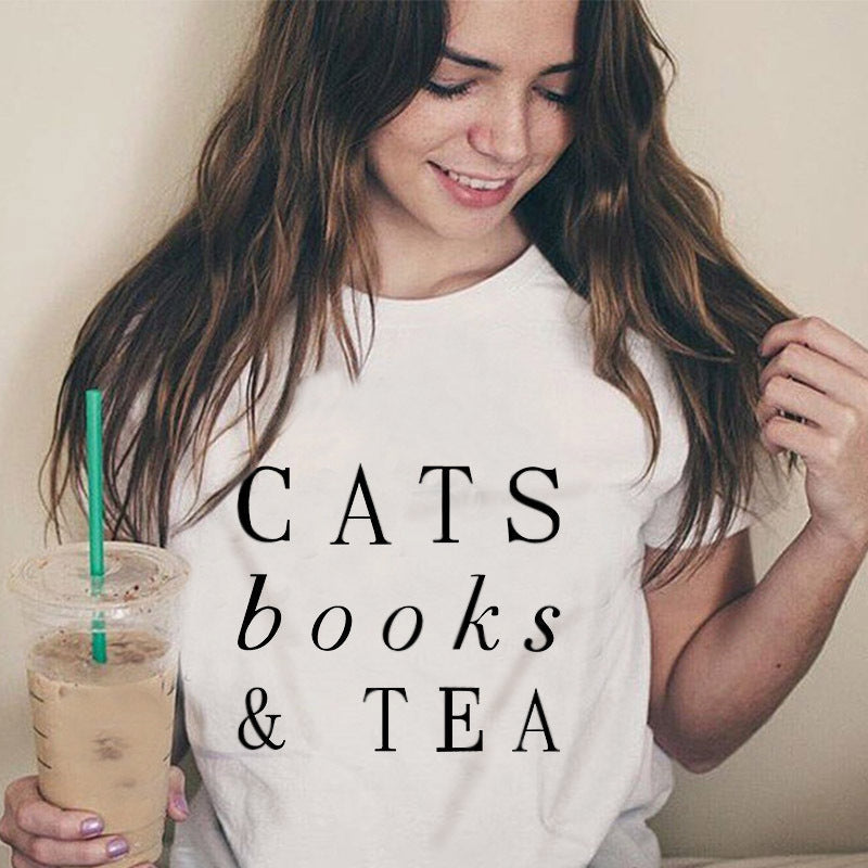 Cats & coffee &Jesus - Cats & Books &Tea Fur Mama T shirt Gift For Cats Lover Dog Mom Shirt - Cats Mom Sweater - Cats Mom Gift -Cats Lover
