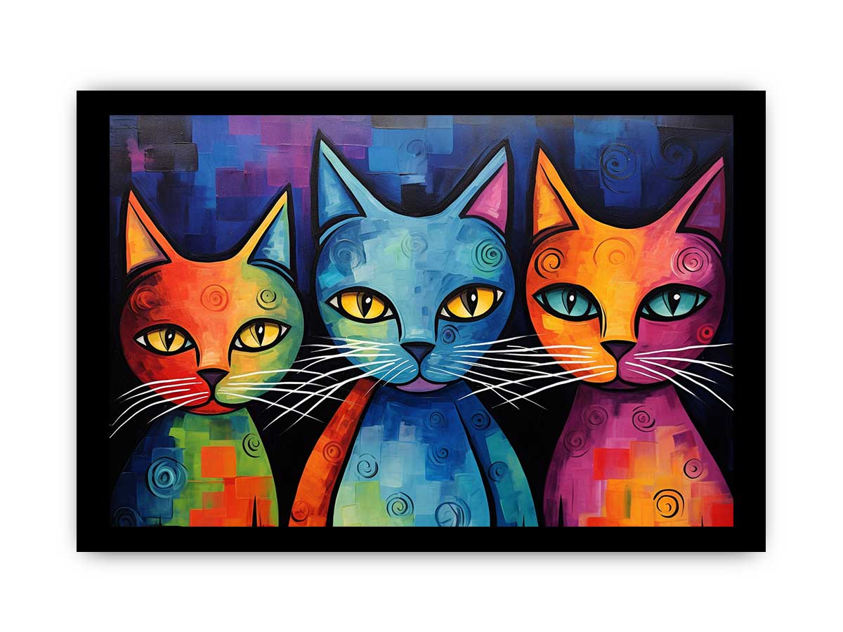 Cats Canvas Painting Artwork