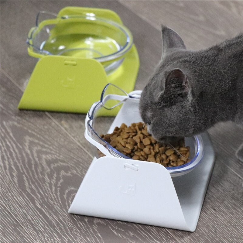 Cat Bowls Dogs Feeders Cats Feeding Bowl With Raised Stand For Cats Double Bowl Cats Food Bowls Water Bowls Pet Supplies